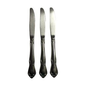 3 Dinner Knives CHATEAU Oneidacraft Oneida Stainless Steel Flatware